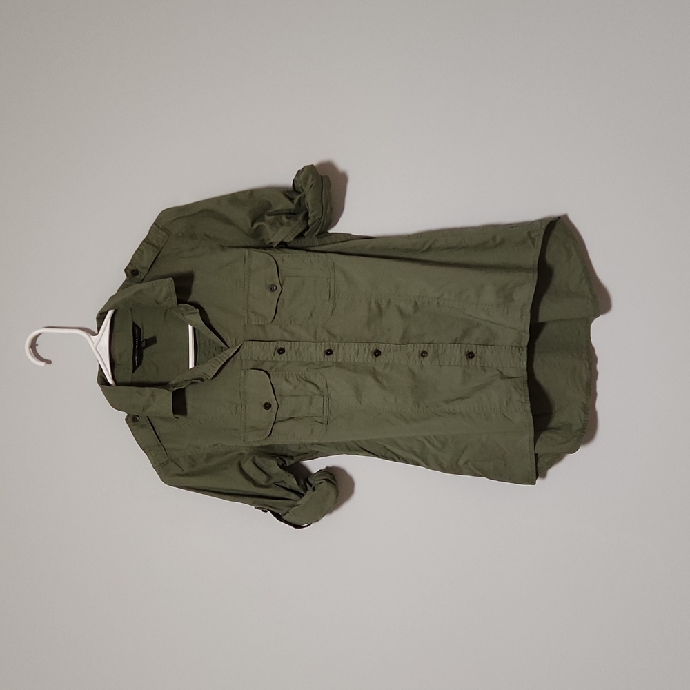 Olive green WHBM utility shirt